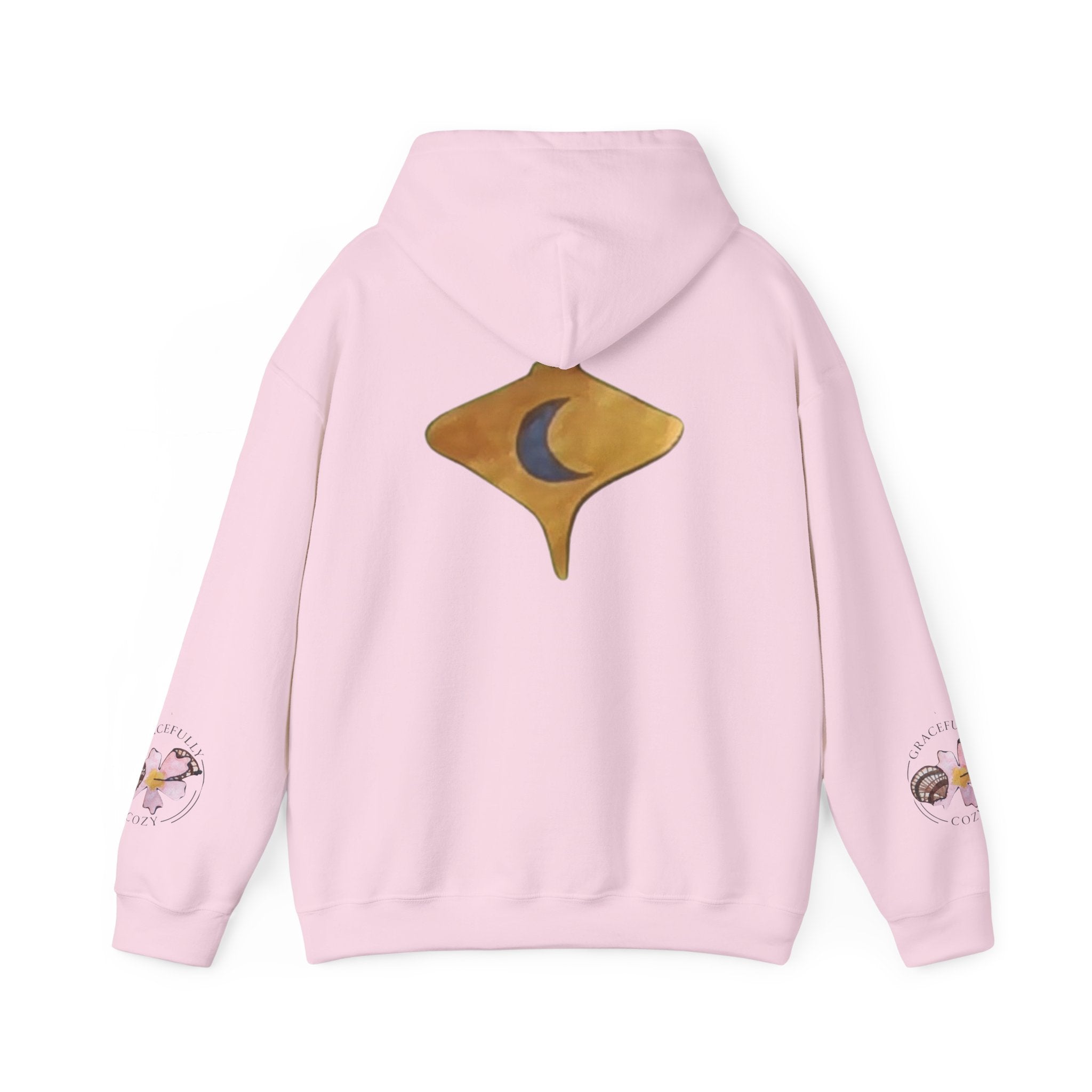 yellow stingray with moon