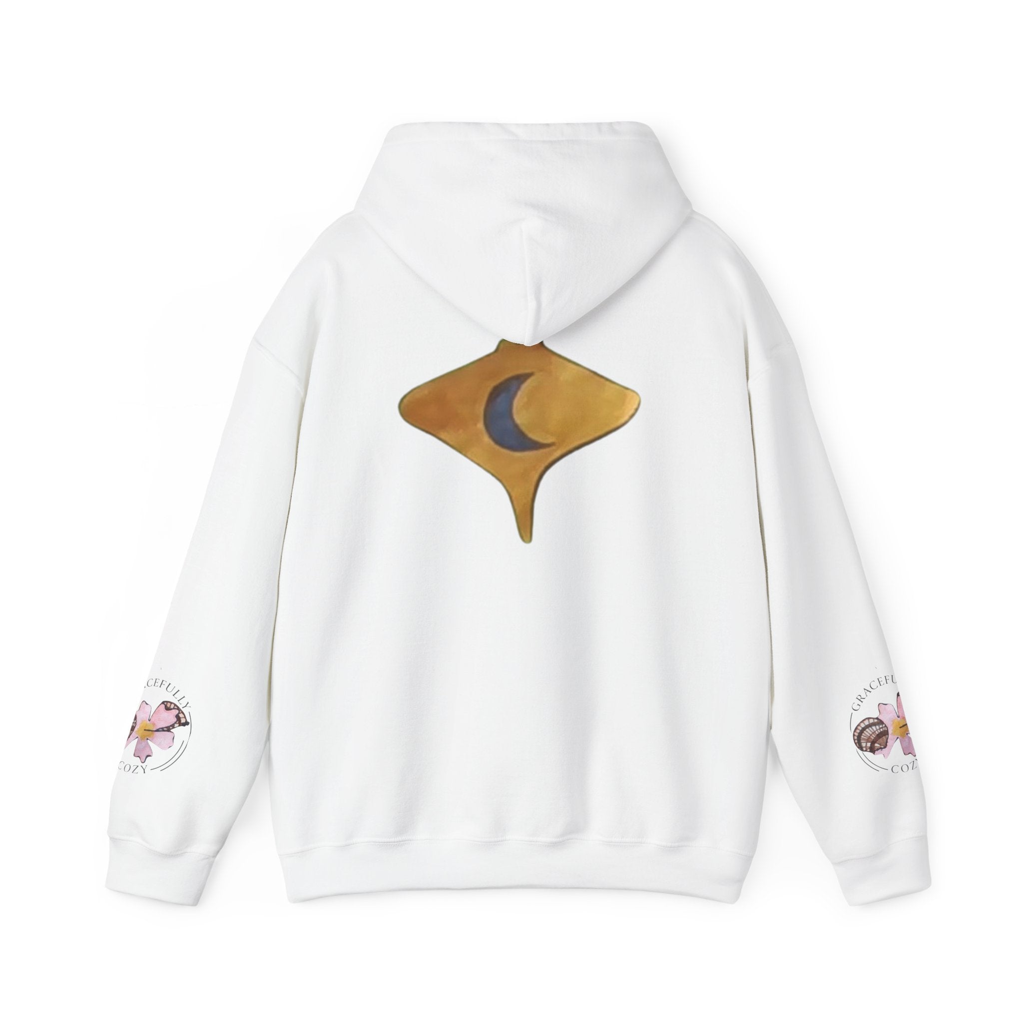 yellow stingray with moon