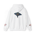 navy blue stingray with sun